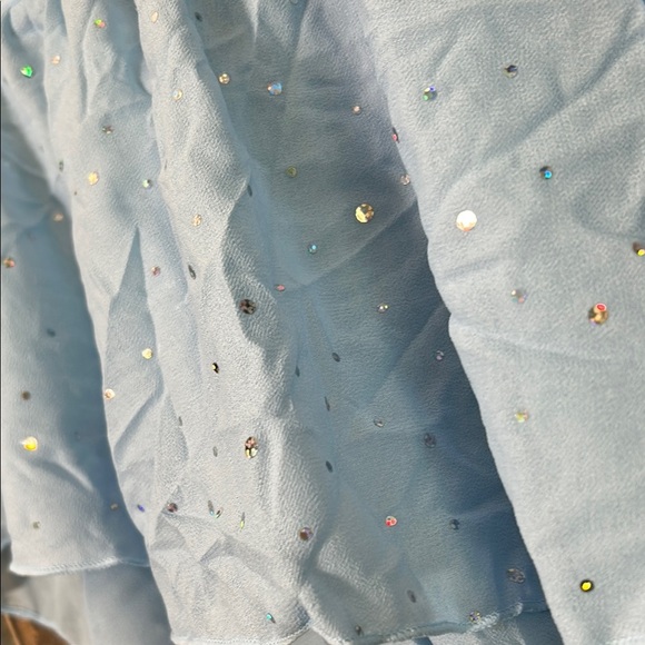 Light Blue Ruffled dance leotard Set - Picture 10 of 16